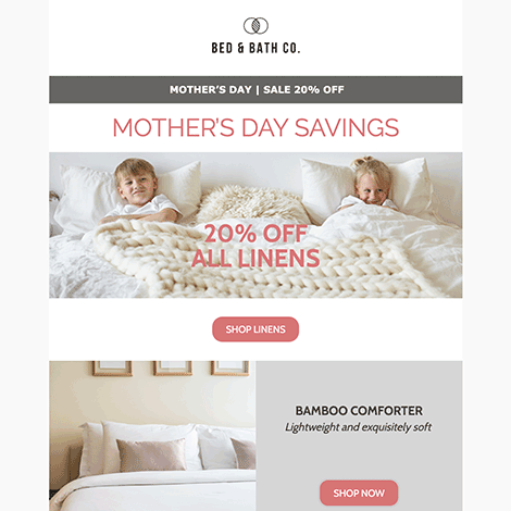Mother's Day Linen Sale